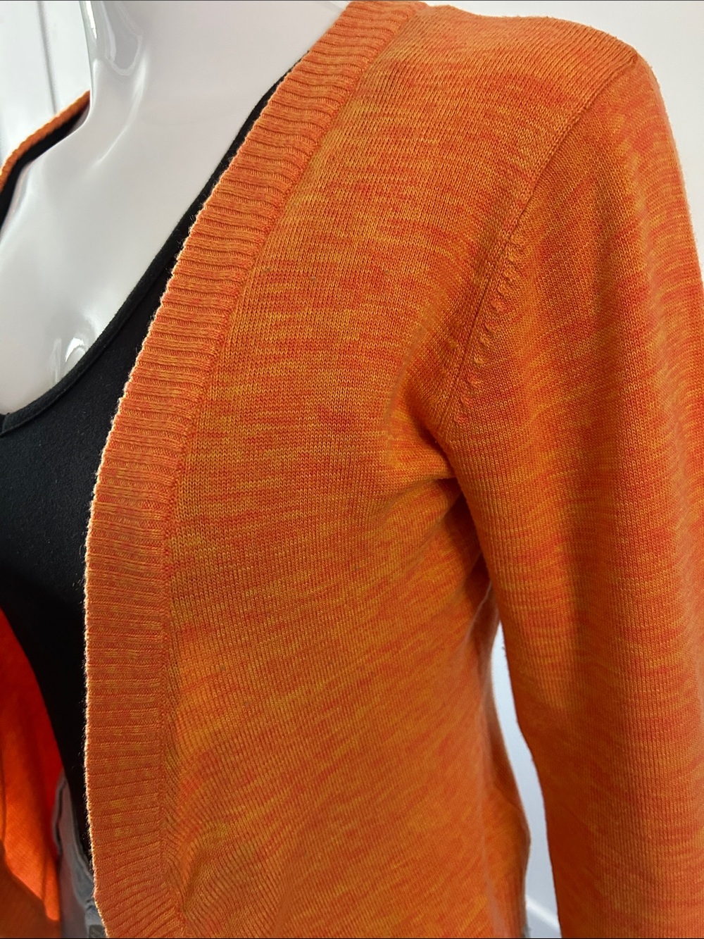 Salvatore Ferragamo Virgin Wool Space-Dyed Open Cardigan XS/S Italy - Picture 4 of 9
